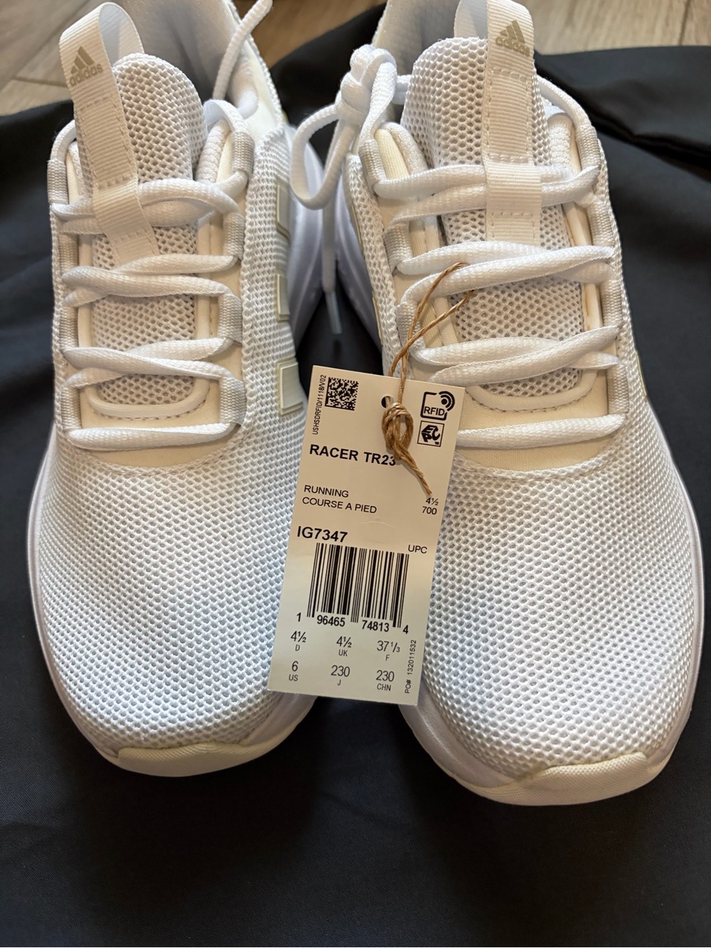 adidas White Women's Racer TR23 Sneakers